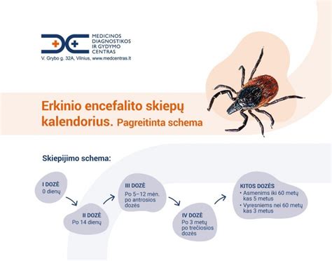 Infografika apie erkinio encefalito plitimą Lietuvoje