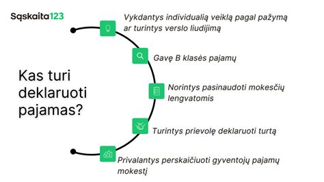 Infografika su dažniausiomis pajamų deklaravimo klaidomis ir patarimais