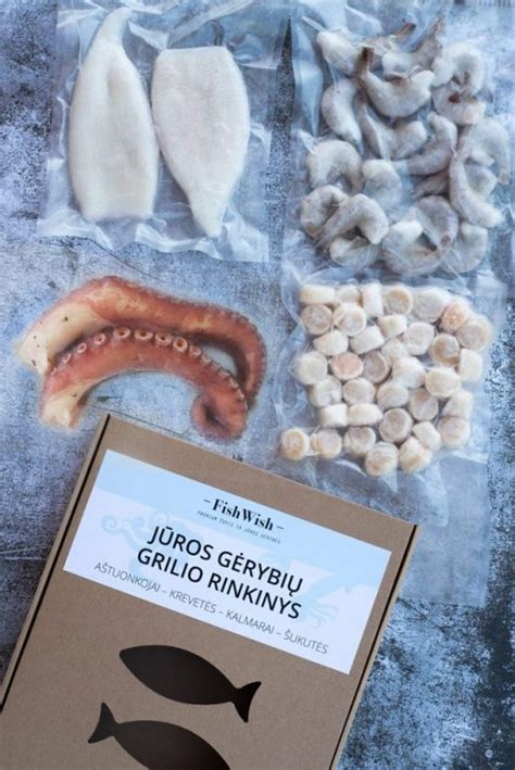 Įvairūs jūros produktai