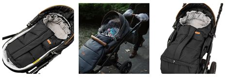 Įvairių tipų kūdikio vokeliai vežimėliams