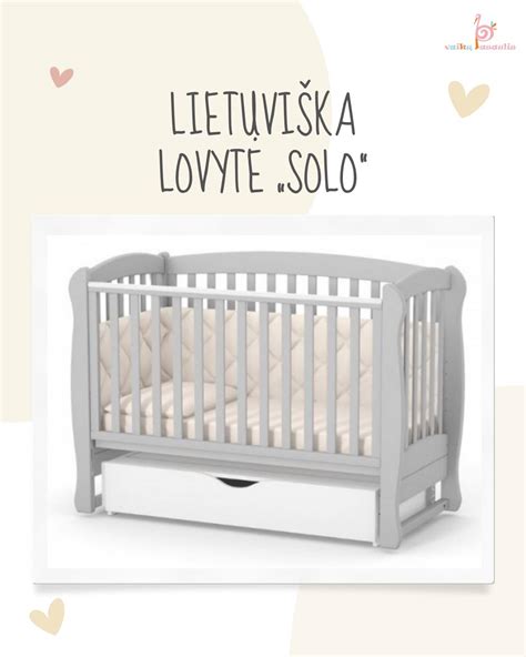 Medinės vaikiškos lovytės iš pušies masyvo