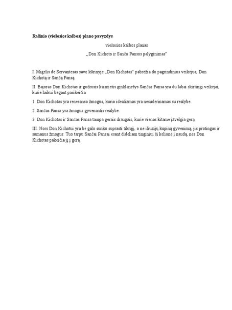 Don Kichoto ir Sančos Pansos santykis