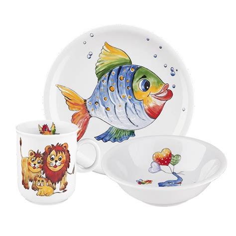 Vaikiški bambukiniai indai su piešiniais