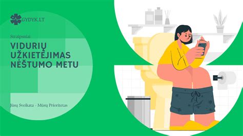 Simptomai ir priežastys, sukeliantys vidurių užkietėjimą nėštumo metu