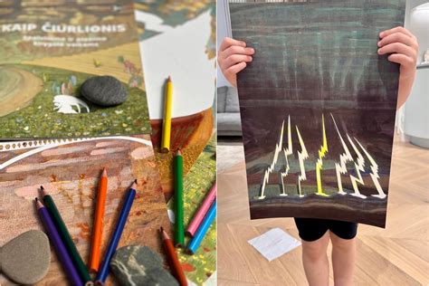 vaikai tapo paveikslus