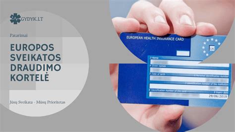 Europos sveikatos draudimo kortelė (EHIC)