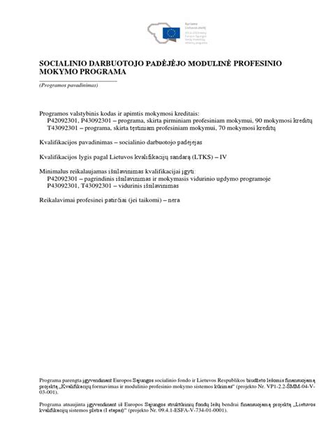 Socialinio darbuotojo profesijos svarba