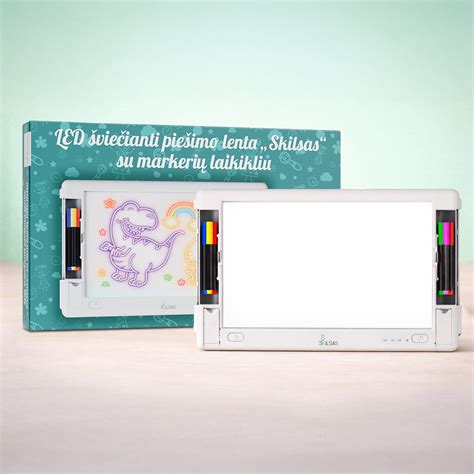 Įvairių tipų šviečiančios piešimo lentos