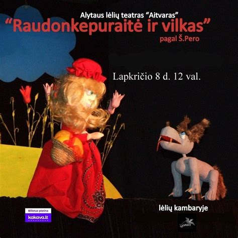 Raudonkepuraitė ir vilkas iliustracija
