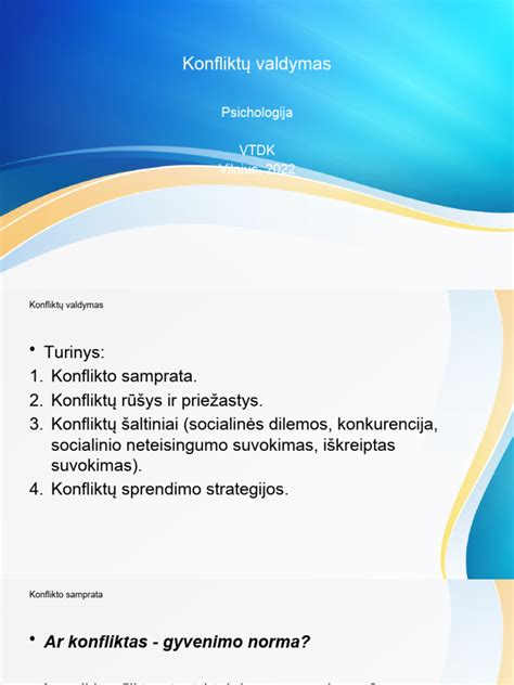 Schematinis konfliktų priežasčių medis