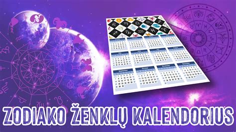 Ascendento ir Zodiako ženklų schema