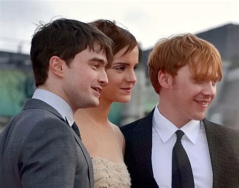 Emma Watson su Daniel Radcliffe ir Rupert Grint