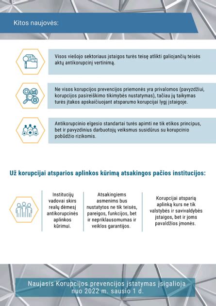 korupcijos prevencijos schematinė iliustracija