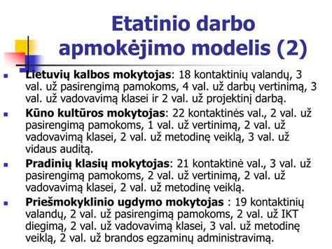 Etatinio apmokėjimo schema