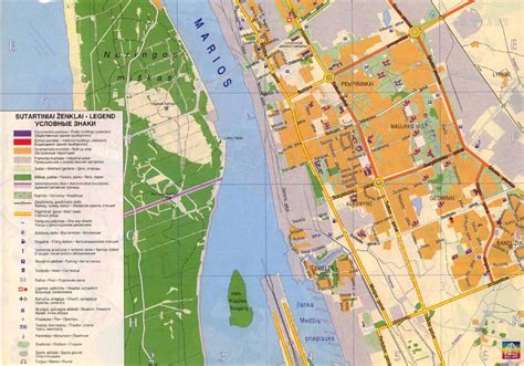 Žemėlapis su Lazdynų darželių lokacijomis