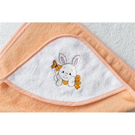 vaikiškas rankšluostis su gobtuvu ir rankšluostis su triušio ausytėmis