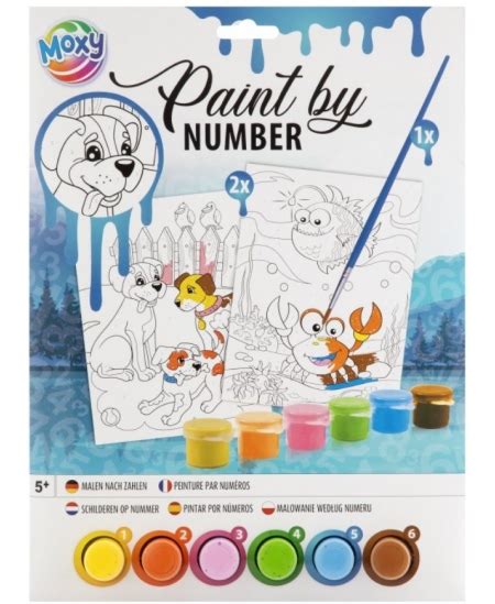 vaikų spalvinimo pagal skaičius rinkinys