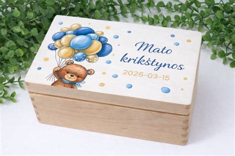 Personalizuota krikšto dėžutė