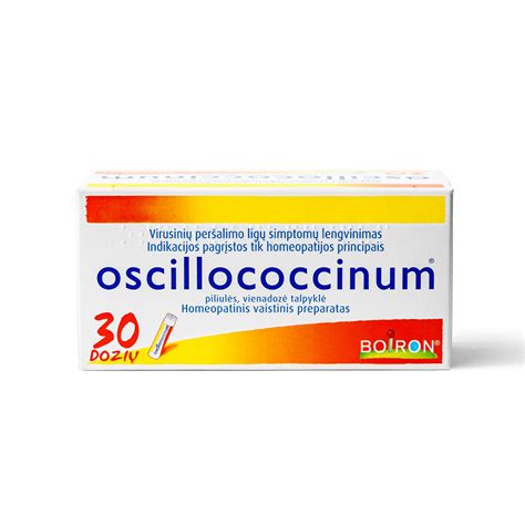 Schema, kaip veikia homeopatinis vaistas Oscillococcinum