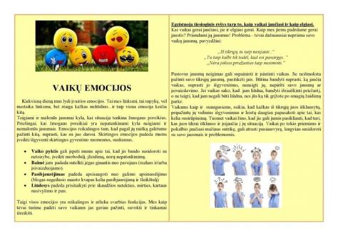 Vaizdas, iliustruojantis skirtingas vaikų emocijas