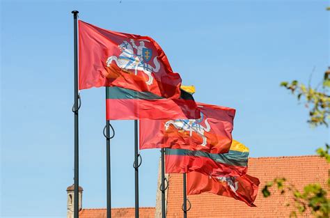 Lietuvos trispalvė ir herbas