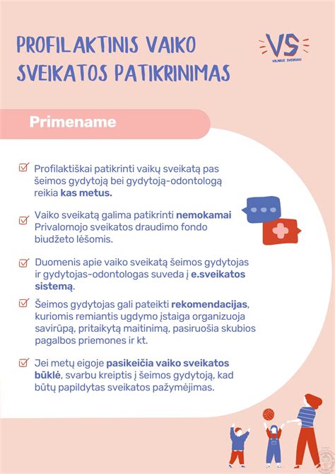 Vaiko sveikatos patikrinimas