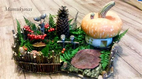 Tėvelių ir vaikų darbeliai iš rudens gėrybių