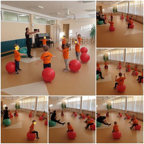 Schema su pratimais kūdikiui ant gimnastikos kamuolio