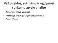 Vaiko raidos ir ugdymosi sričių sąveika