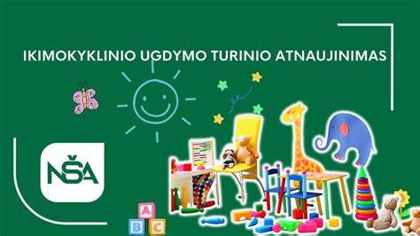 Statistiniai duomenys apie ikimokyklinio ir priešmokyklinio ugdymo prieinamumą