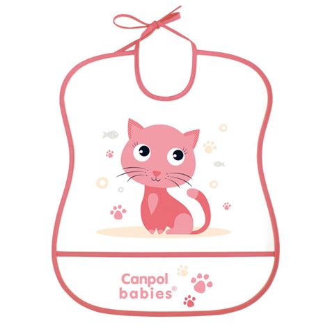 Spalvingas Canpol Babies plastikinis seilinukas