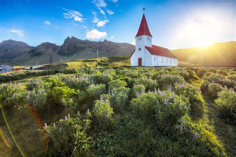 Islandijos gamtovaizdis su vaikais