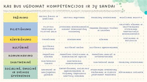 Schema, vaizduojanti socialinės kompetencijos ugdymo svarbą