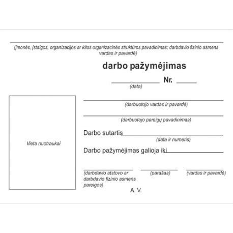 Darbuotojo nedarbingumo pažymėjimo elektroninė sistema