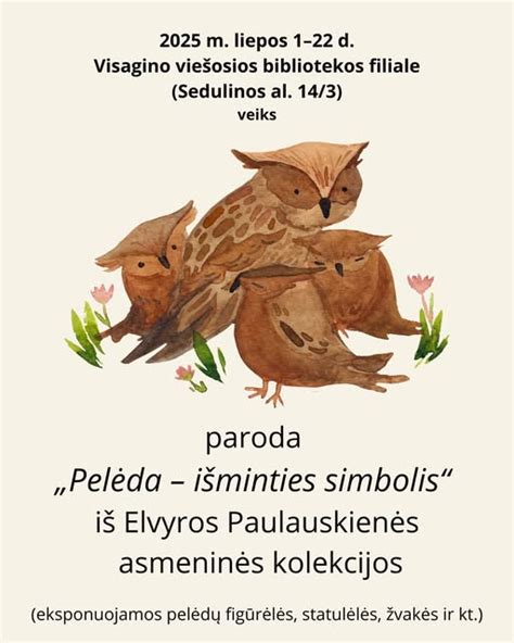 Darželio simbolis - pelėda