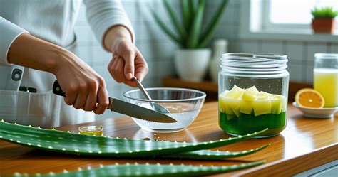 Alavijo lapų ir sulčių nuotrauka