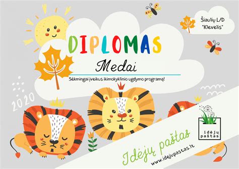 vaikiškas diplomas