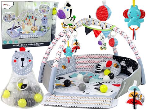 Vaiko lavinamasis kilimėlis su įvairiais žaisliukais