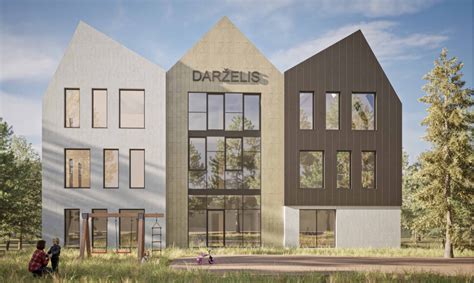 Vizualizacija naujojo darželio