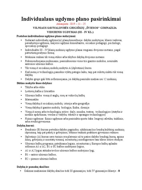 Schema, kaip sudaromas individualizuotas ugdymo planas