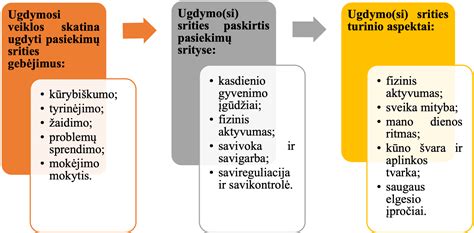 Vaiko ugdymosi pasiekimų sričių schema