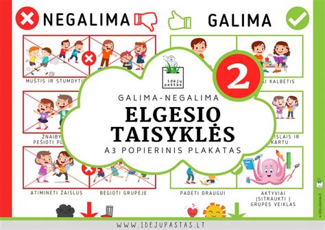 vaikų elgesio taisyklės