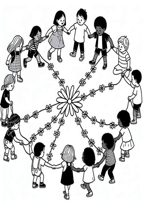 Vaikai, žaidžiantys ir atliekantys pusiausvyros pratimus lauke.