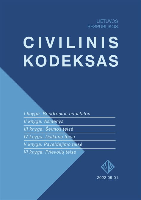 Lietuvos Respublikos Civilinis kodeksas