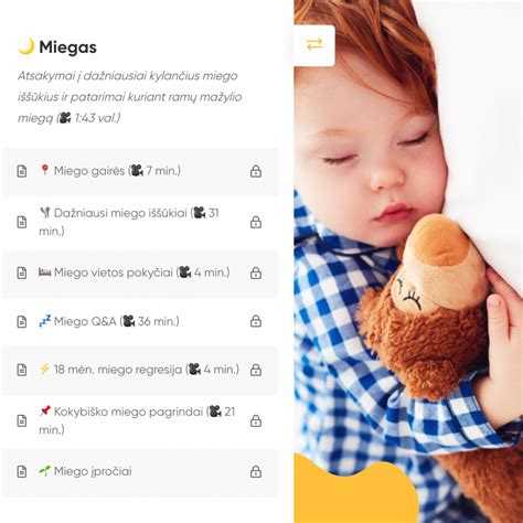 Vaiko miego padėtys