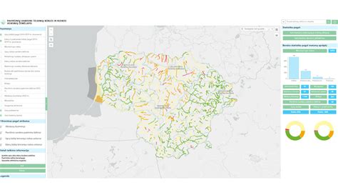 Lietuvos vandens telkinių žemėlapis, galimai turinčių sieros junginių