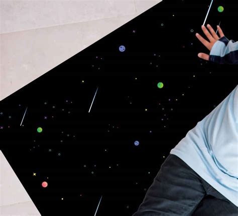 Kosminis dangus su žvaigždėmis ir planetomis