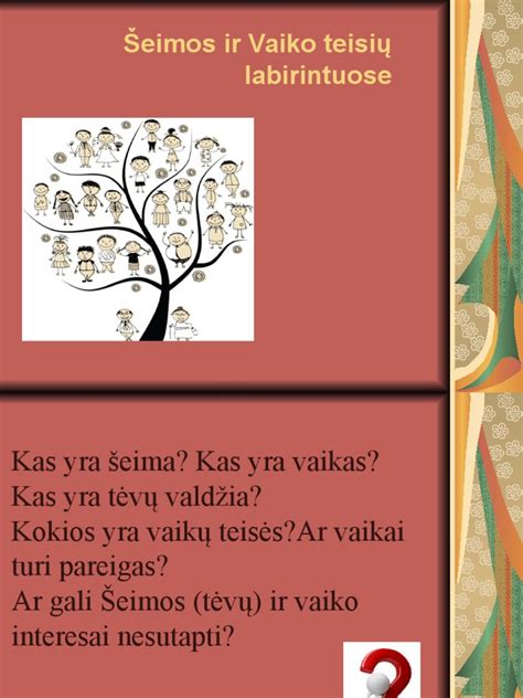 Vaiko teisių svarba šeimos iširimo atveju