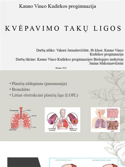 Vaiko kvėpavimo takų schema