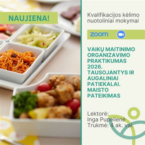 vaikų maitinimo meniu